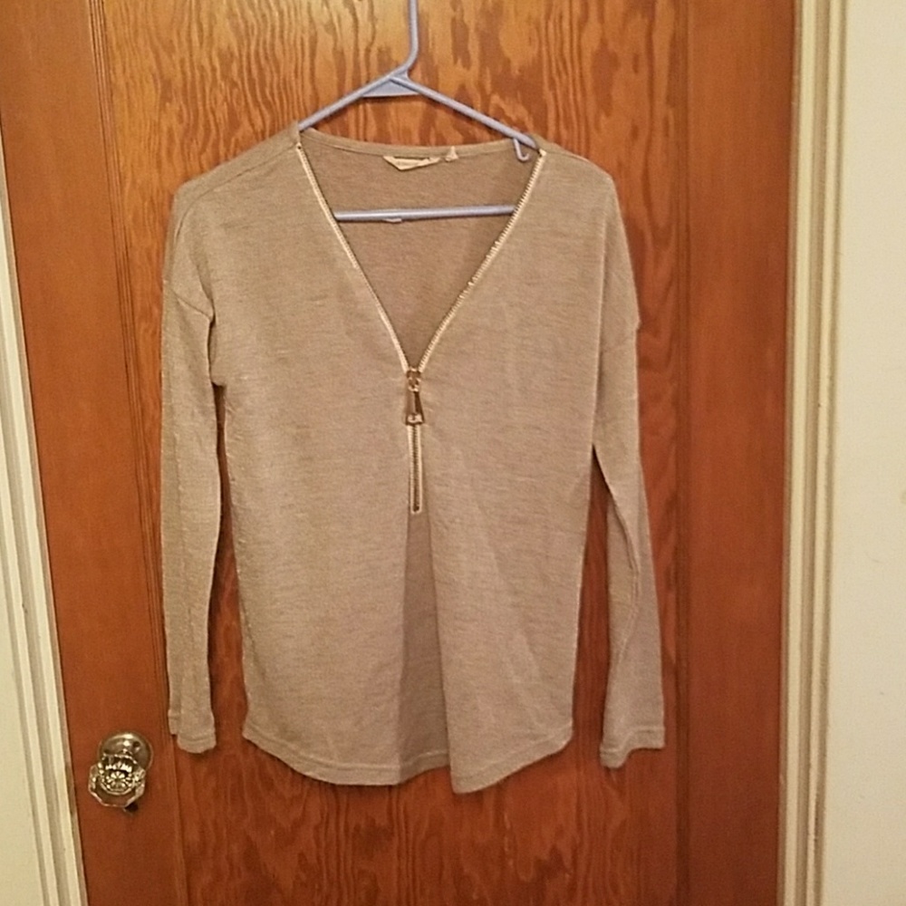 Cute Zipper Blouse